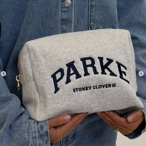 NWT Parke x Stoney Clover Lane Collab Navy Pouch - Picture 3 of 5